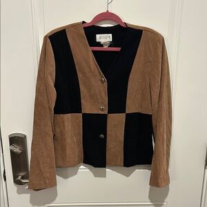 🤎Vintage Women's Color Block Jacket